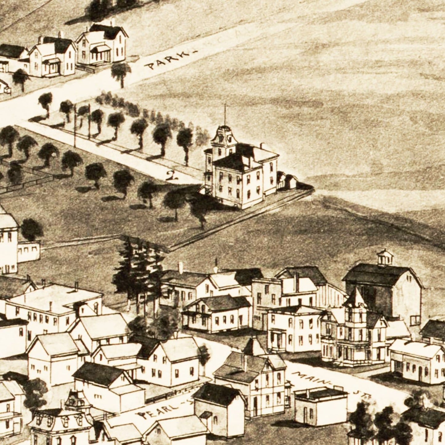Vintage Map of Enosburg Falls, Vermont, 1892