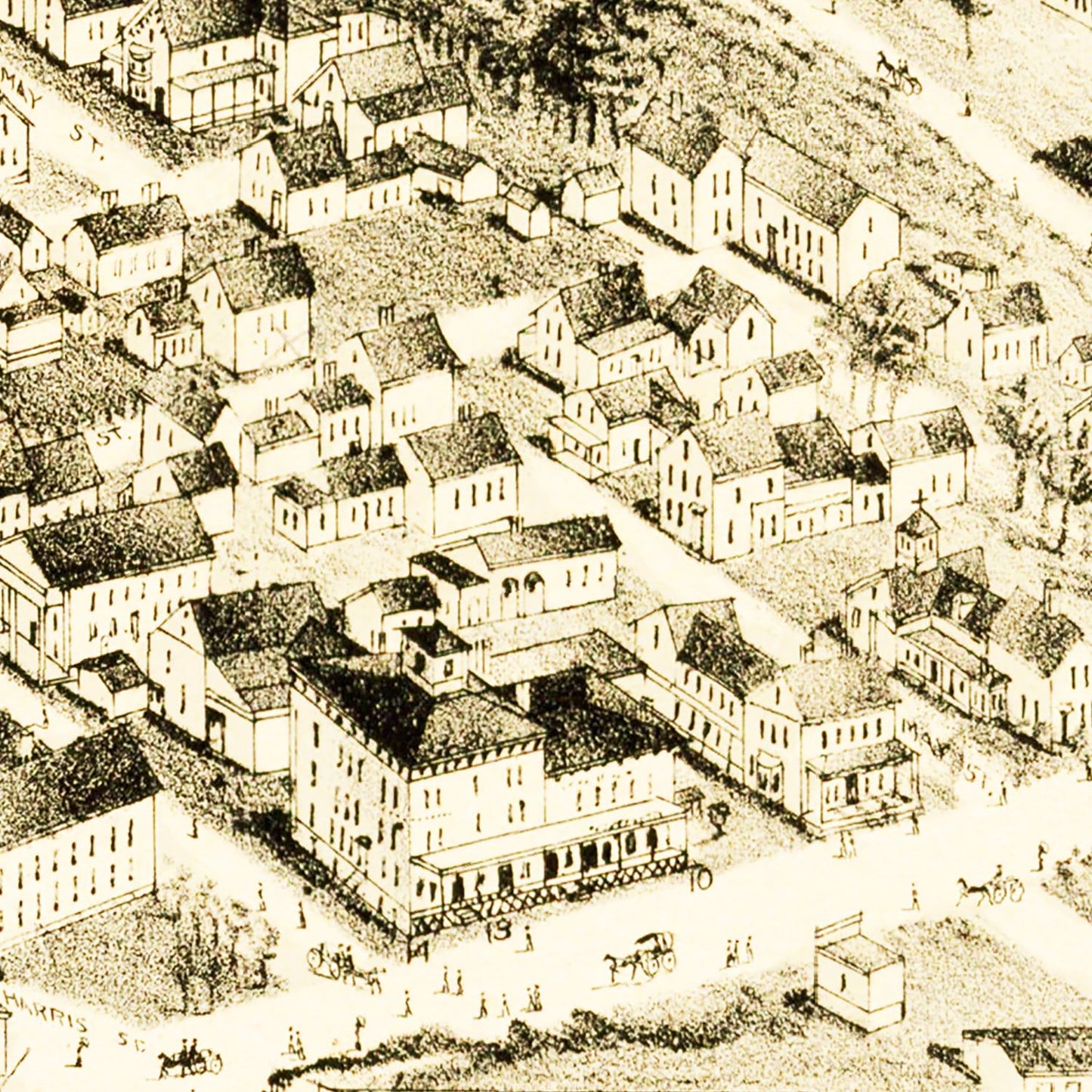Vintage Map of Oakdale, Massachusetts, 1891