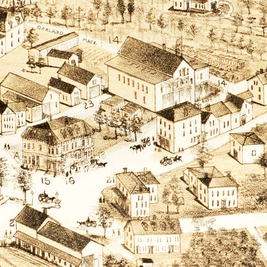 Vintage Map of Mattapan, Massachusetts, 1890
