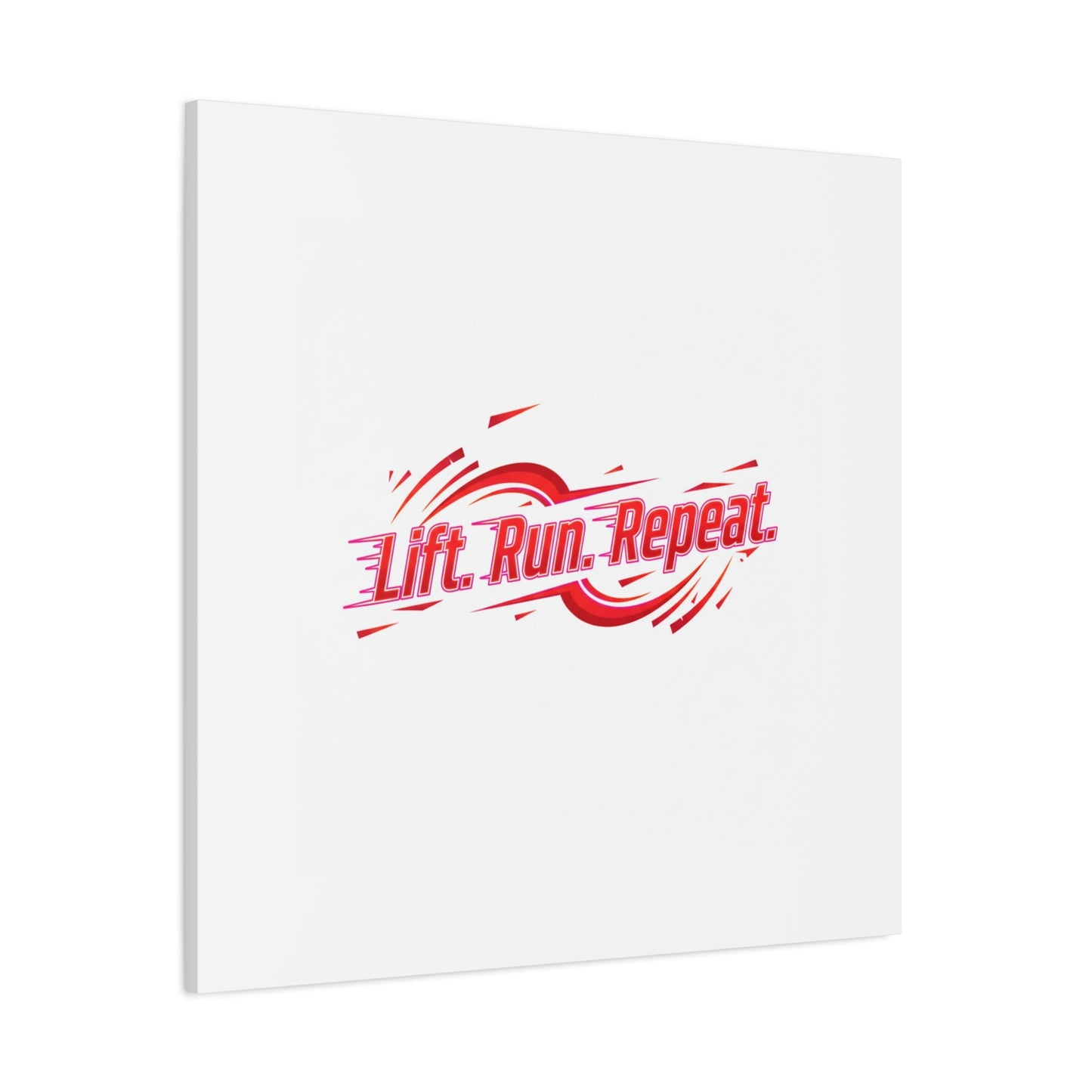 Lift Run Repeat Canvas | Fitness Wall Art, Gym Motivation