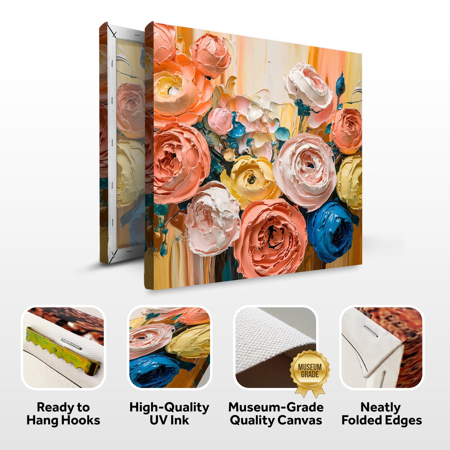 Blooming Bouquet Floral Canvas Wall Art