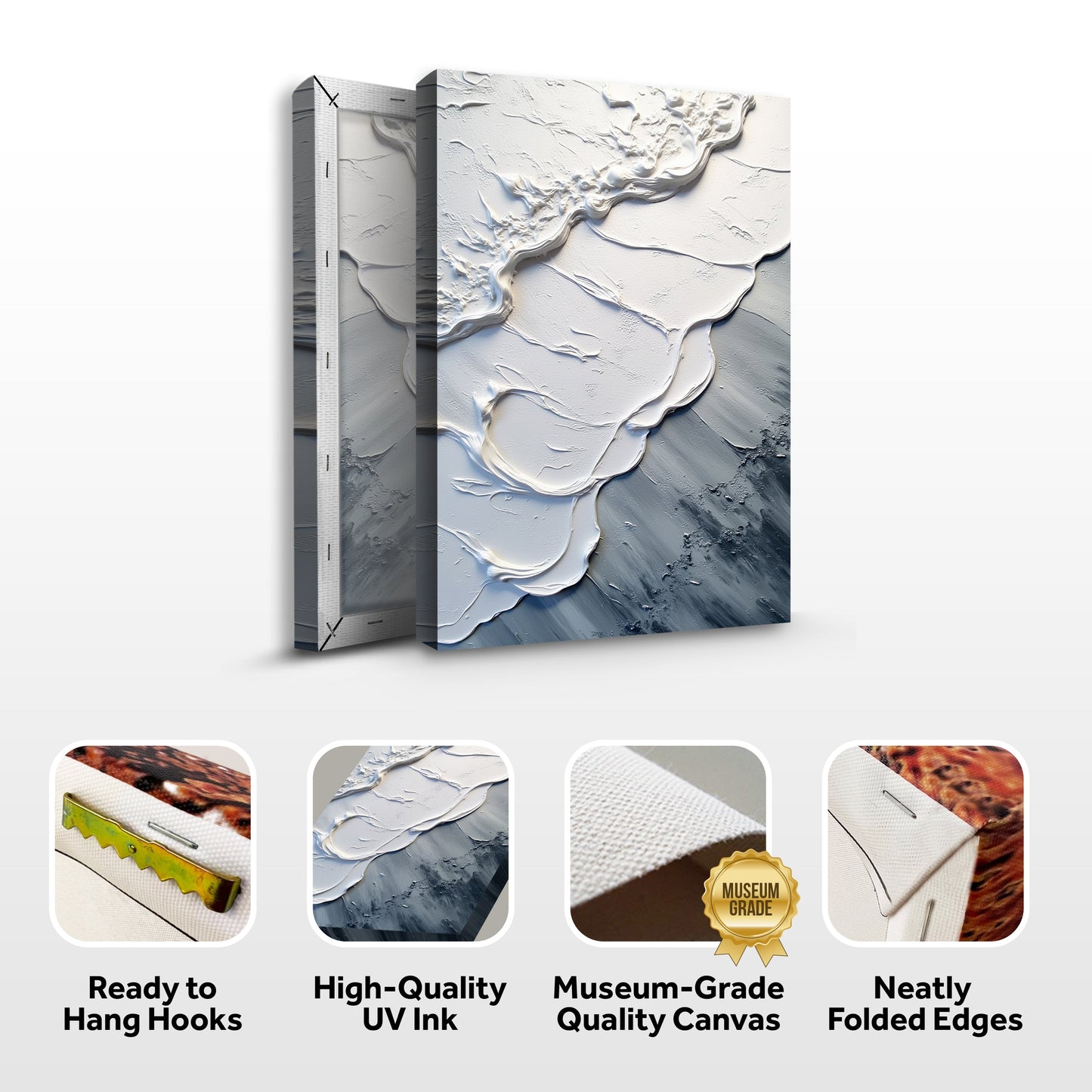 Abstract Minimalist Wave Canvas Wall Art III