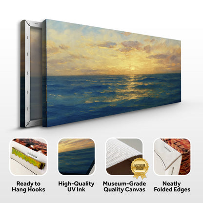 Waterscape Abstract Canvas Wall Art VII