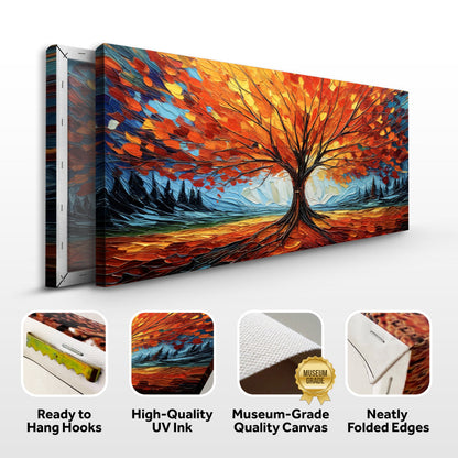 Autumn Fire Canvas Wall Art
