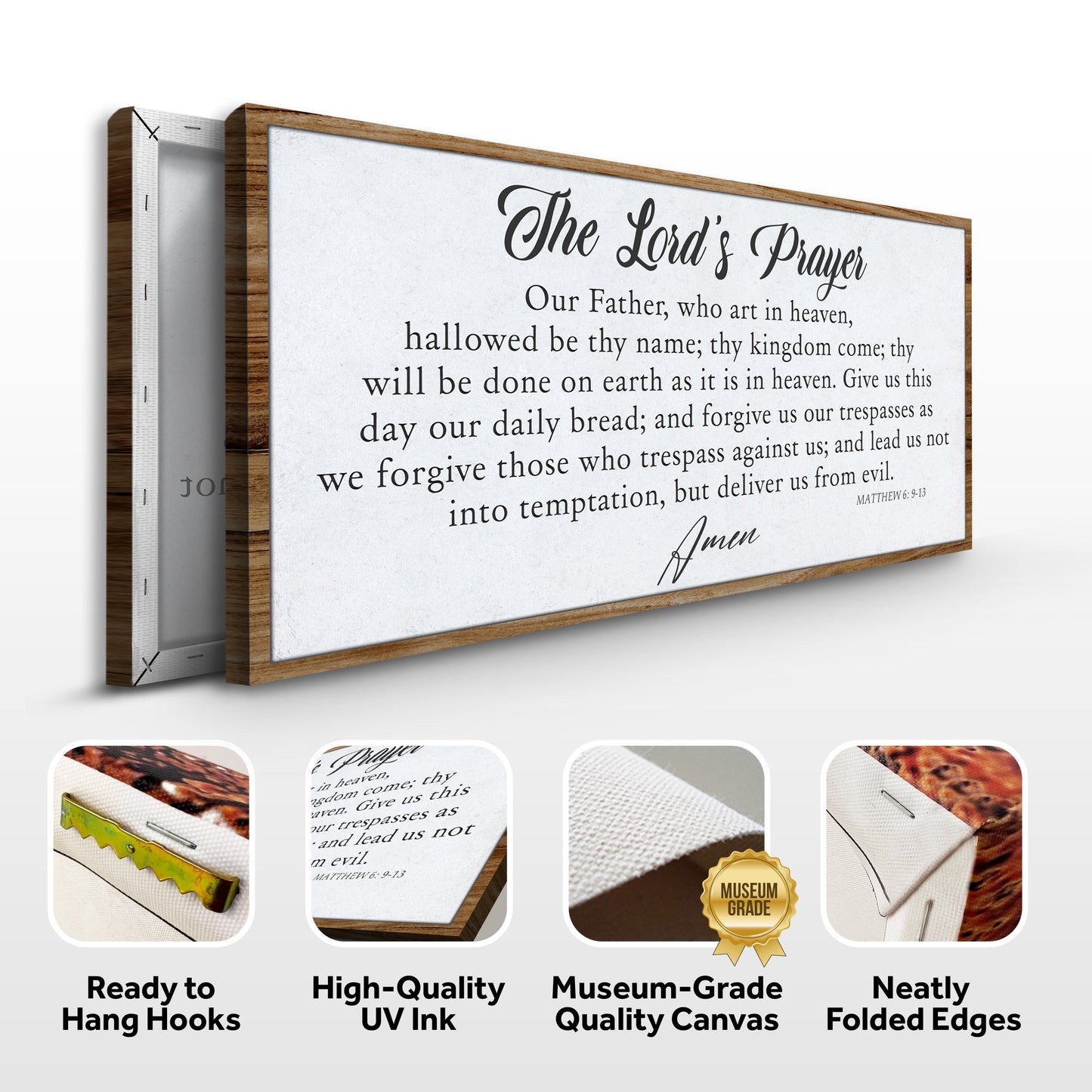 Lord's Prayer Faith Canvas Wall Art II