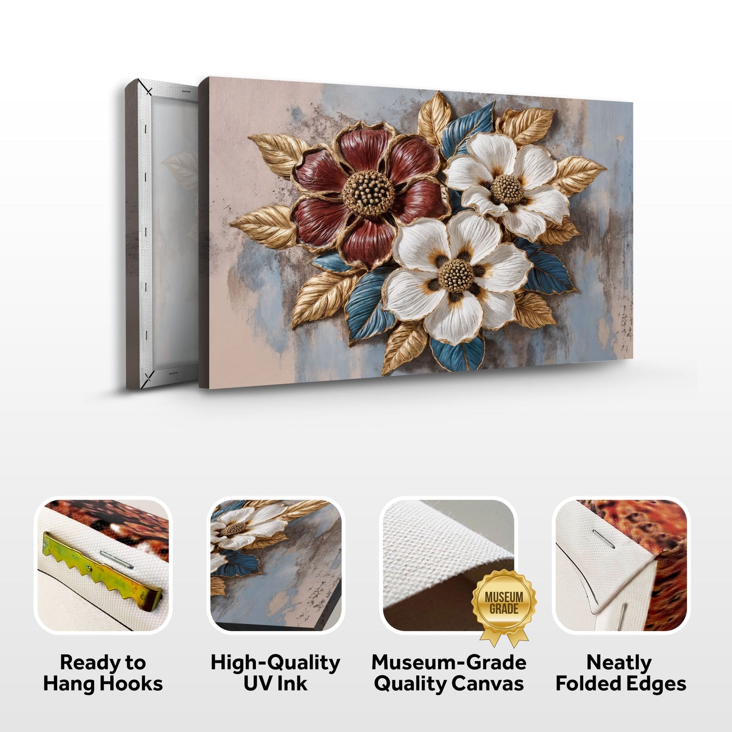 Floral Symphony Canvas Wall Art