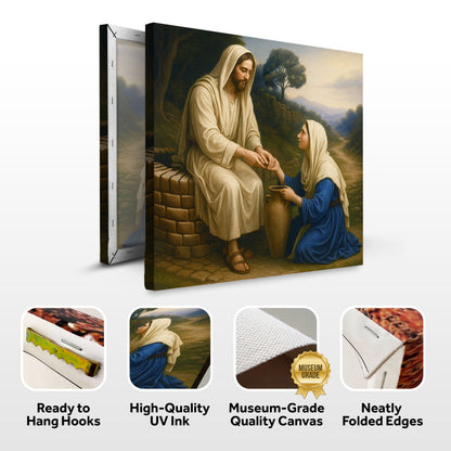 Samaritan at the Well Faith Canvas Wall Art