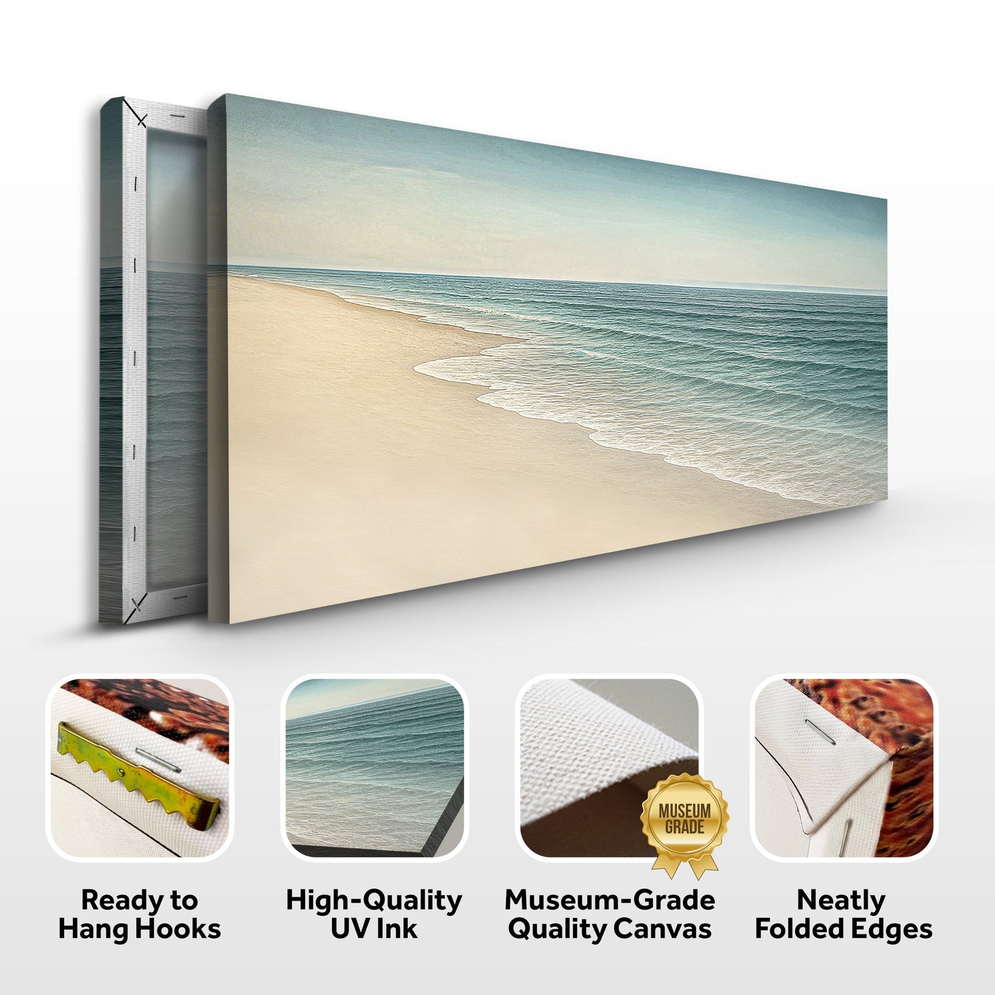 Beachside Bliss Coastal Canvas Wall Art