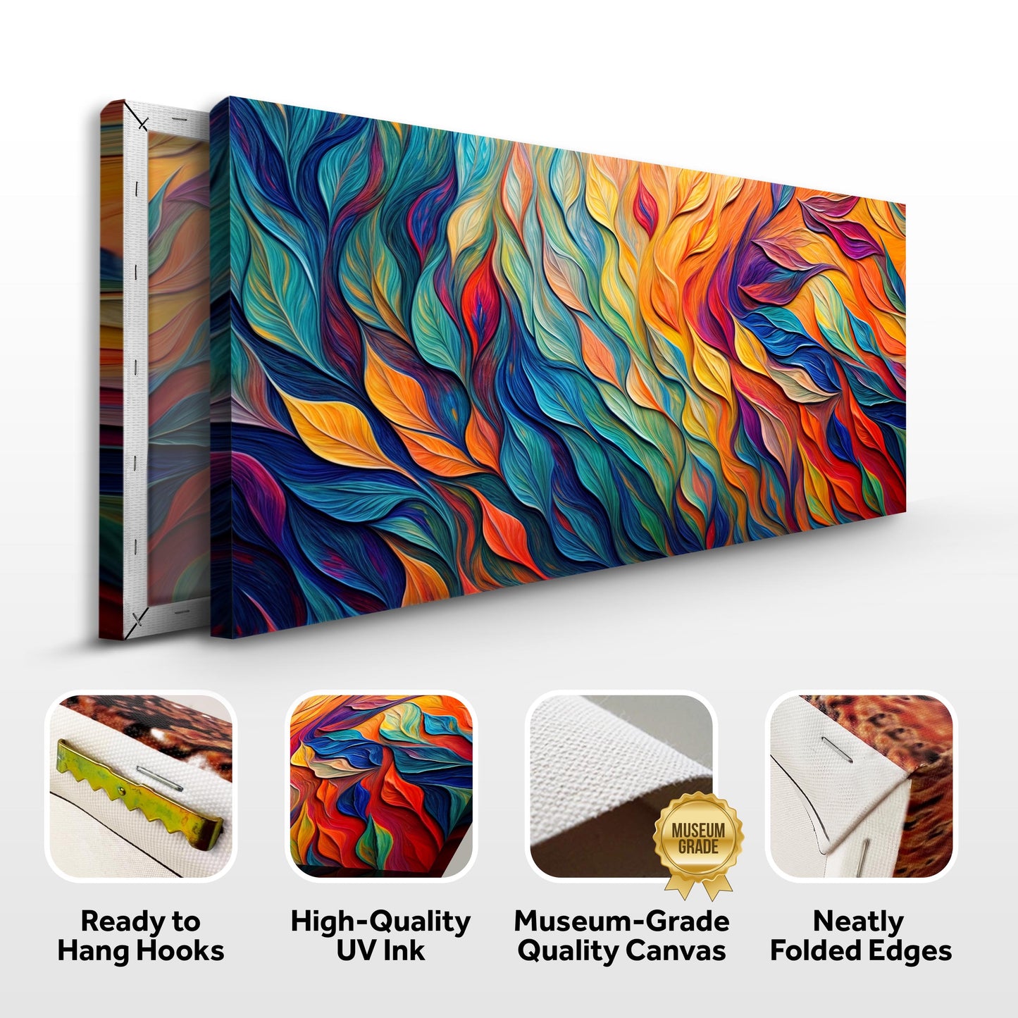 Chroma Whispers Abstract Canvas Wall Art