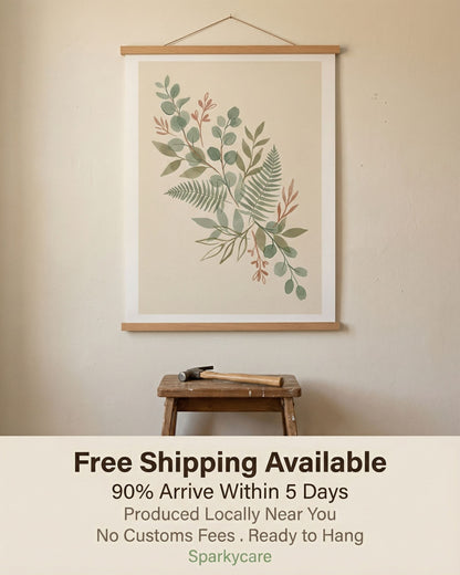 Sage Botanica Boho Botanical Print