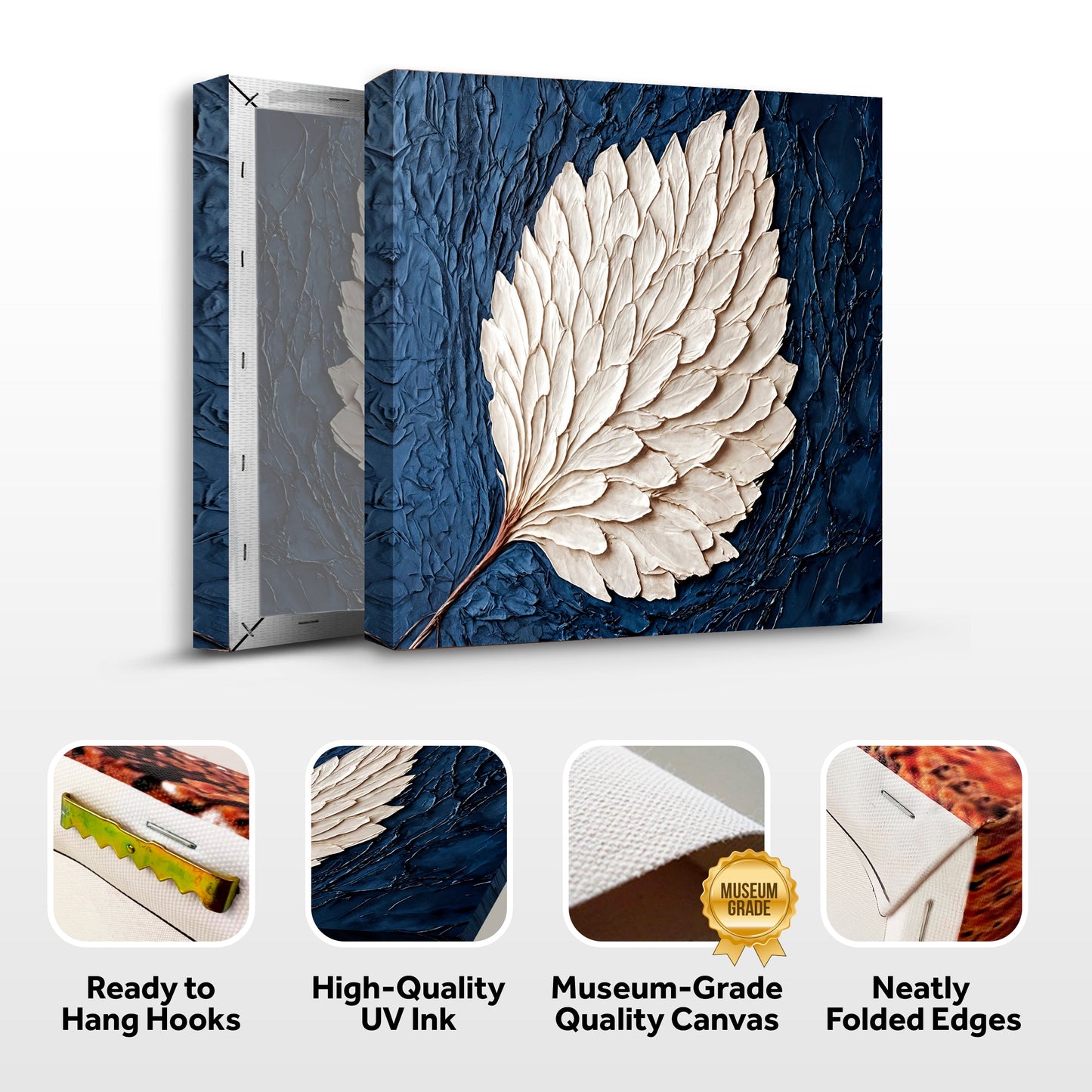 Ivory Bloom Floral Canvas Wall Art
