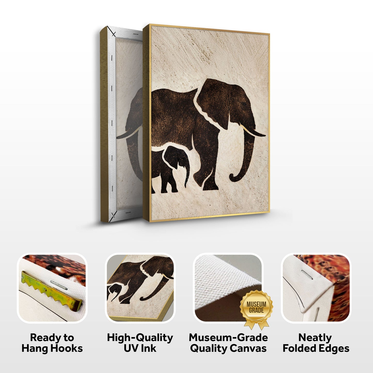 Elephant Heritage Canvas Wall Art