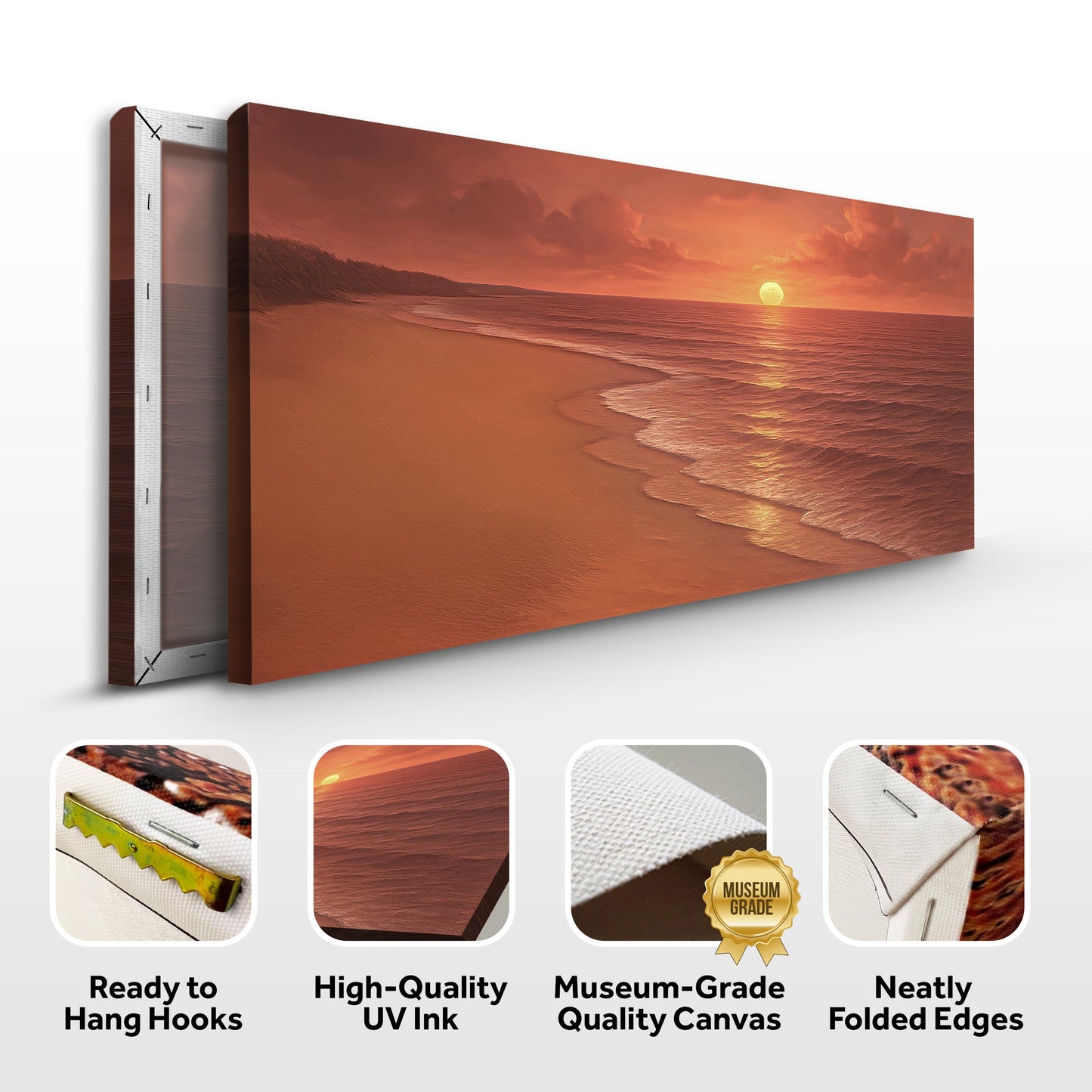 Beach Shoreline Coastal Canvas Wall Art