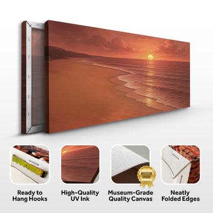 Beach Shoreline Coastal Canvas Wall Art