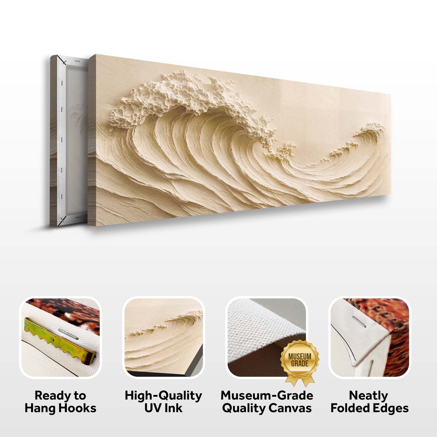 Ocean Wave Seascape Canvas Art for Coastal Walls
