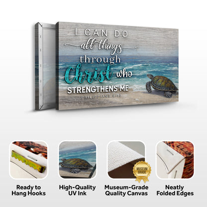 I Can Do All Things Through Christ Faith Canvas Art