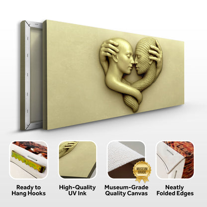 Eternal Love Figure Abstract Canvas Wall Art