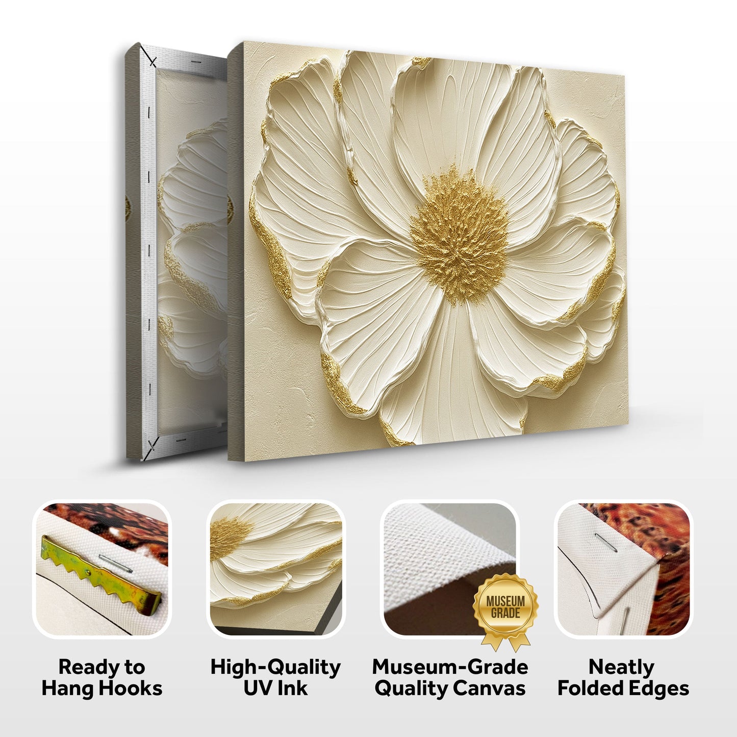 Abstract Flower Canvas Wall Art