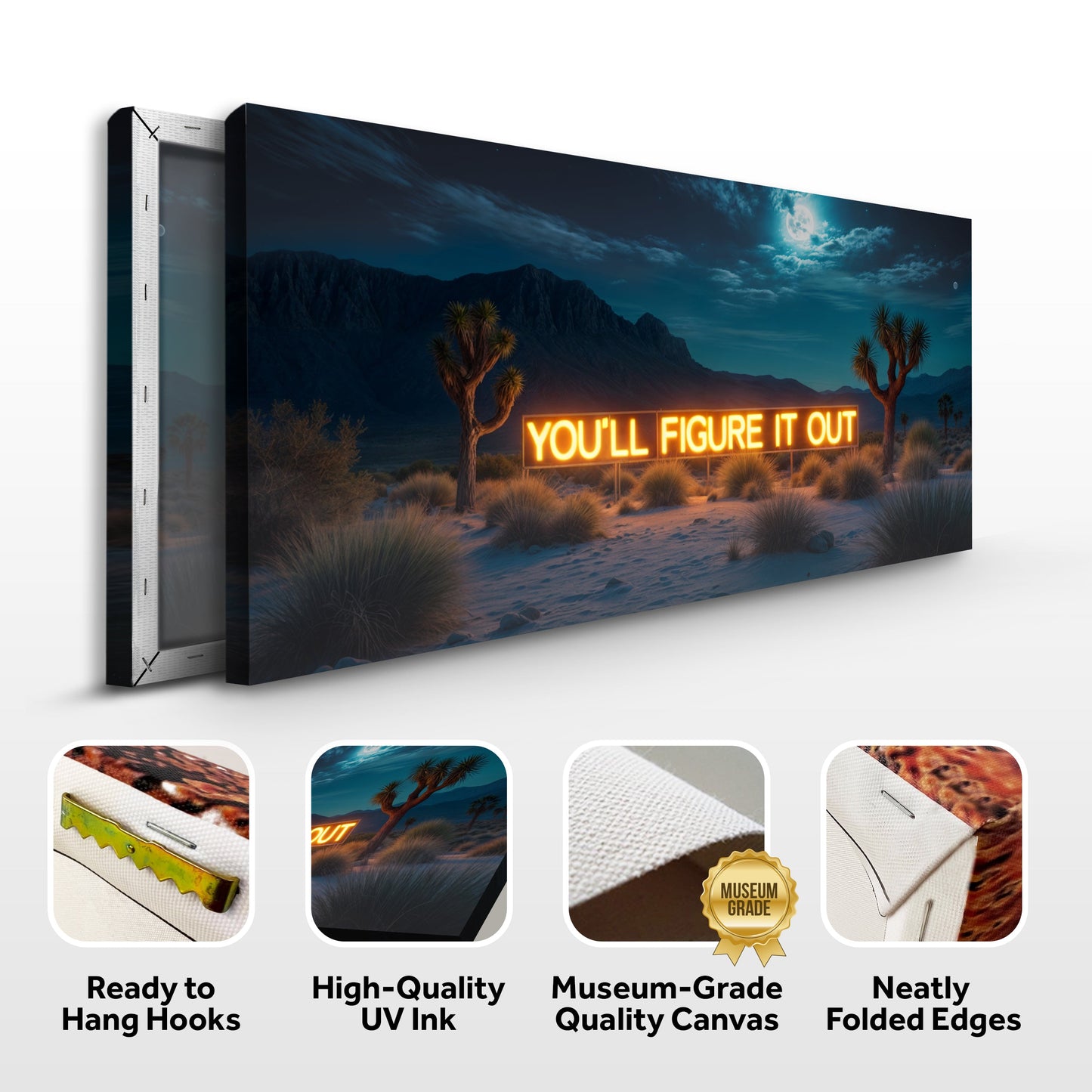 You'll Figure It Out Motivational Canvas Wall Art