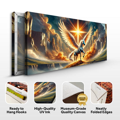 3D Horse Faith Canvas Wall Art V