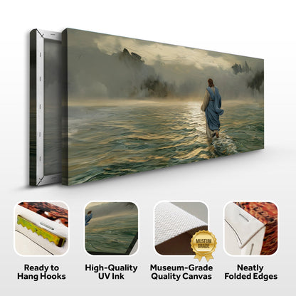 Walking on Water Faith Canvas Wall Art VI