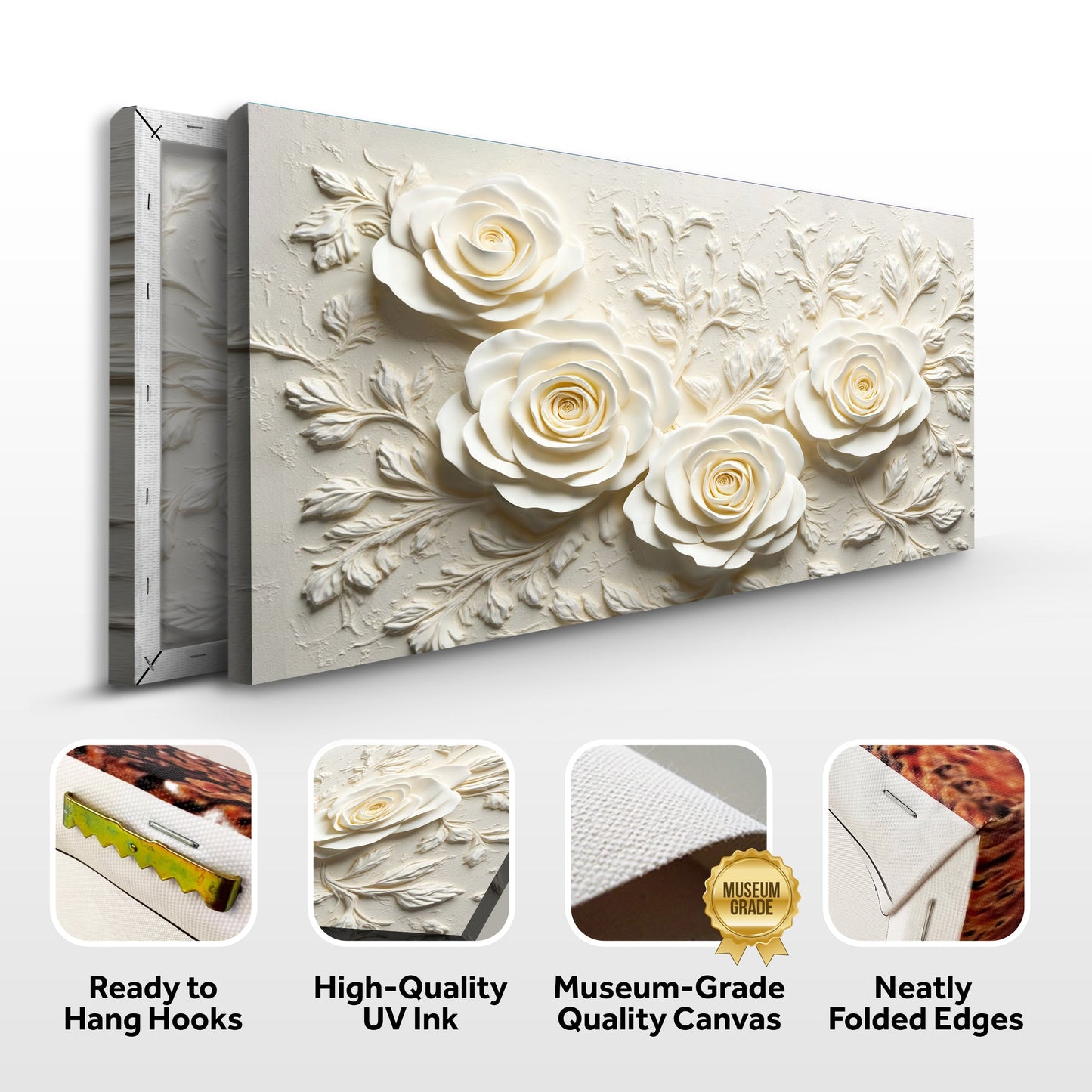 Floral Abstract Canvas Wall Art - Botanical Art