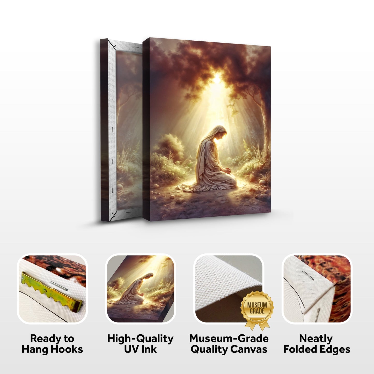 Mary Praying Faith Canvas Wall Art