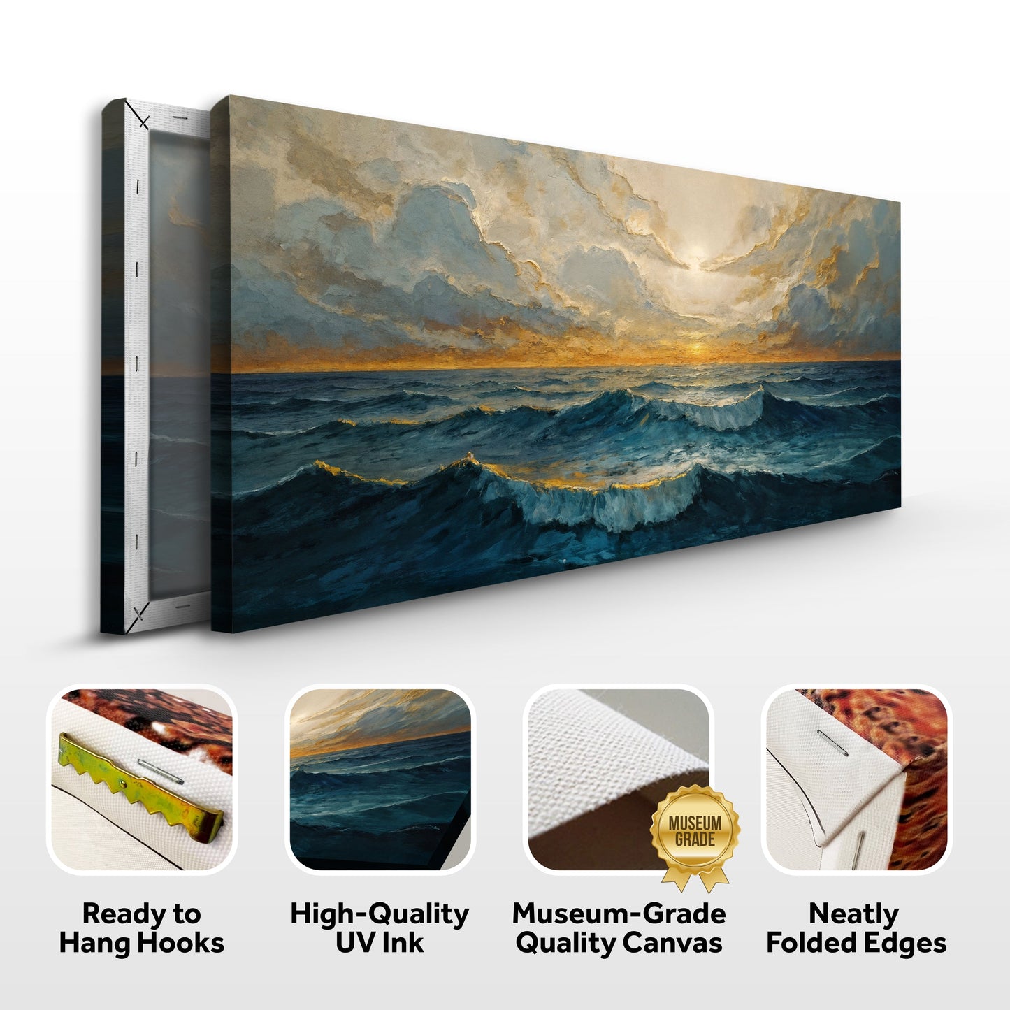 Waterscape Abstract Canvas Wall Art XI