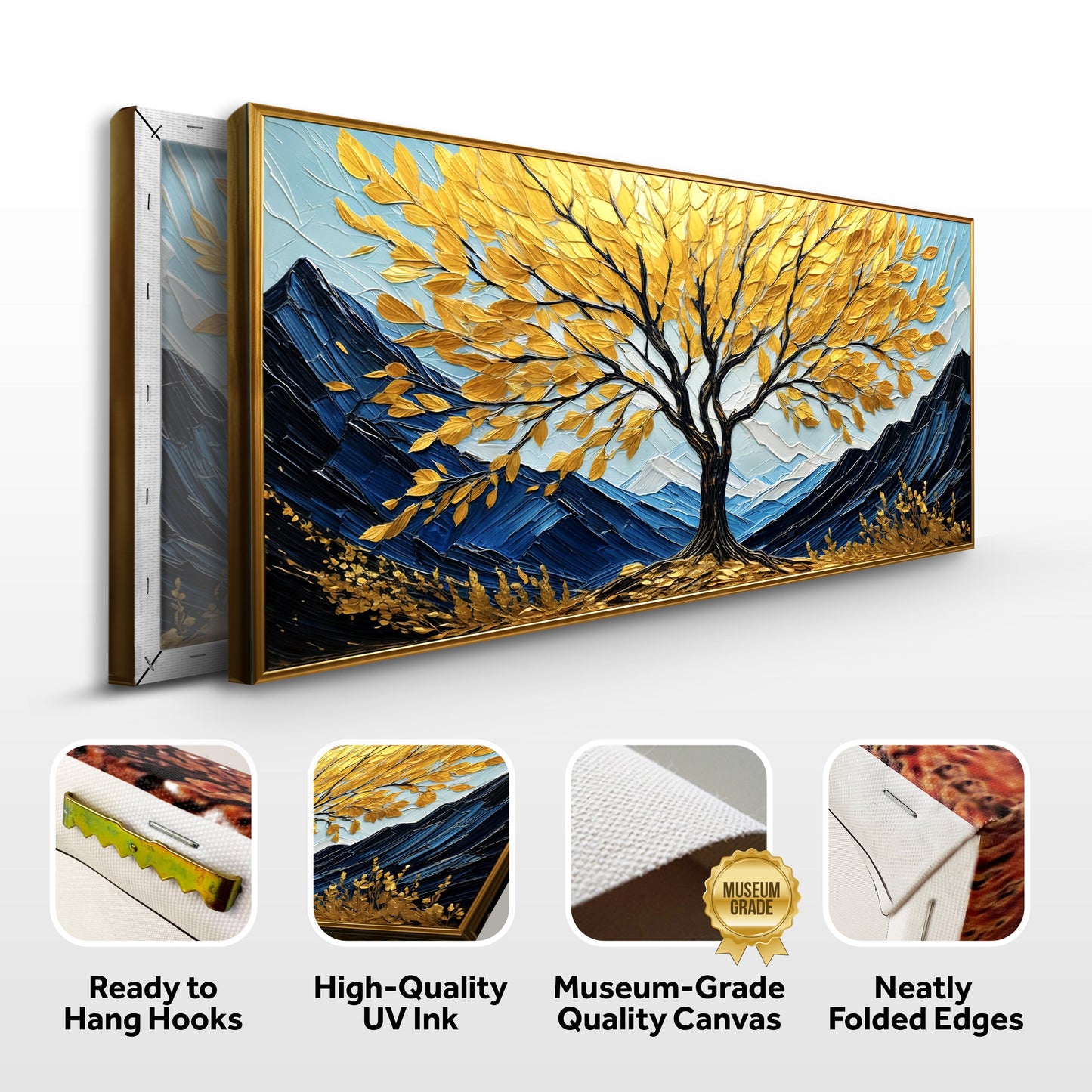 Golden Sanctuary Canvas Wall Art - Nature Landscape Print