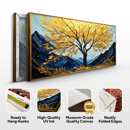 Golden Sanctuary Canvas Wall Art - Nature Landscape Print