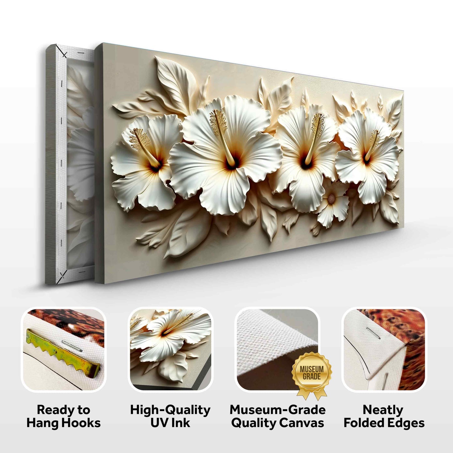 Floral Abstract Canvas Wall Art Botanical Print