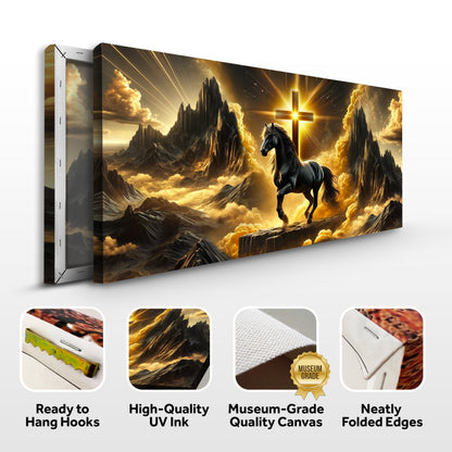 3D Horse Faith Canvas Wall Art