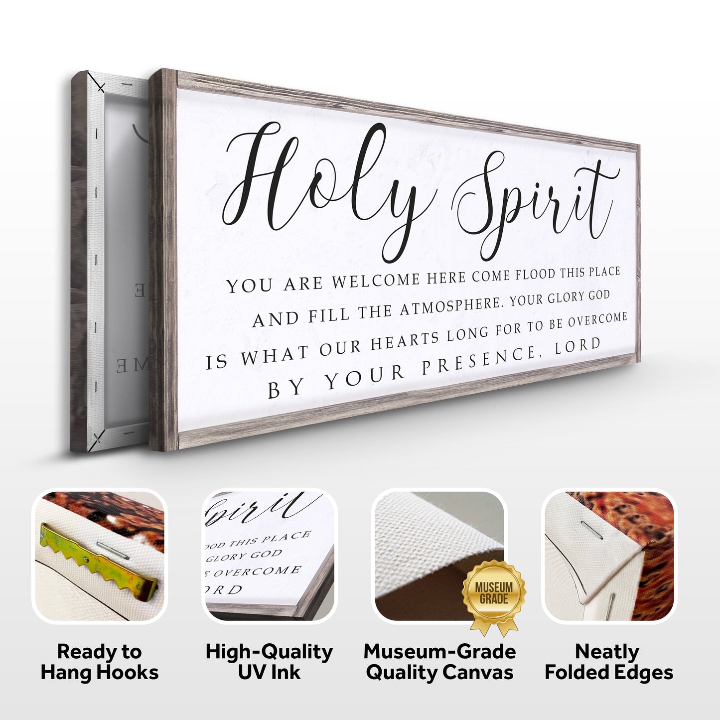 Holy Spirit You Are Welcome Here Faith Canvas Wall Art
