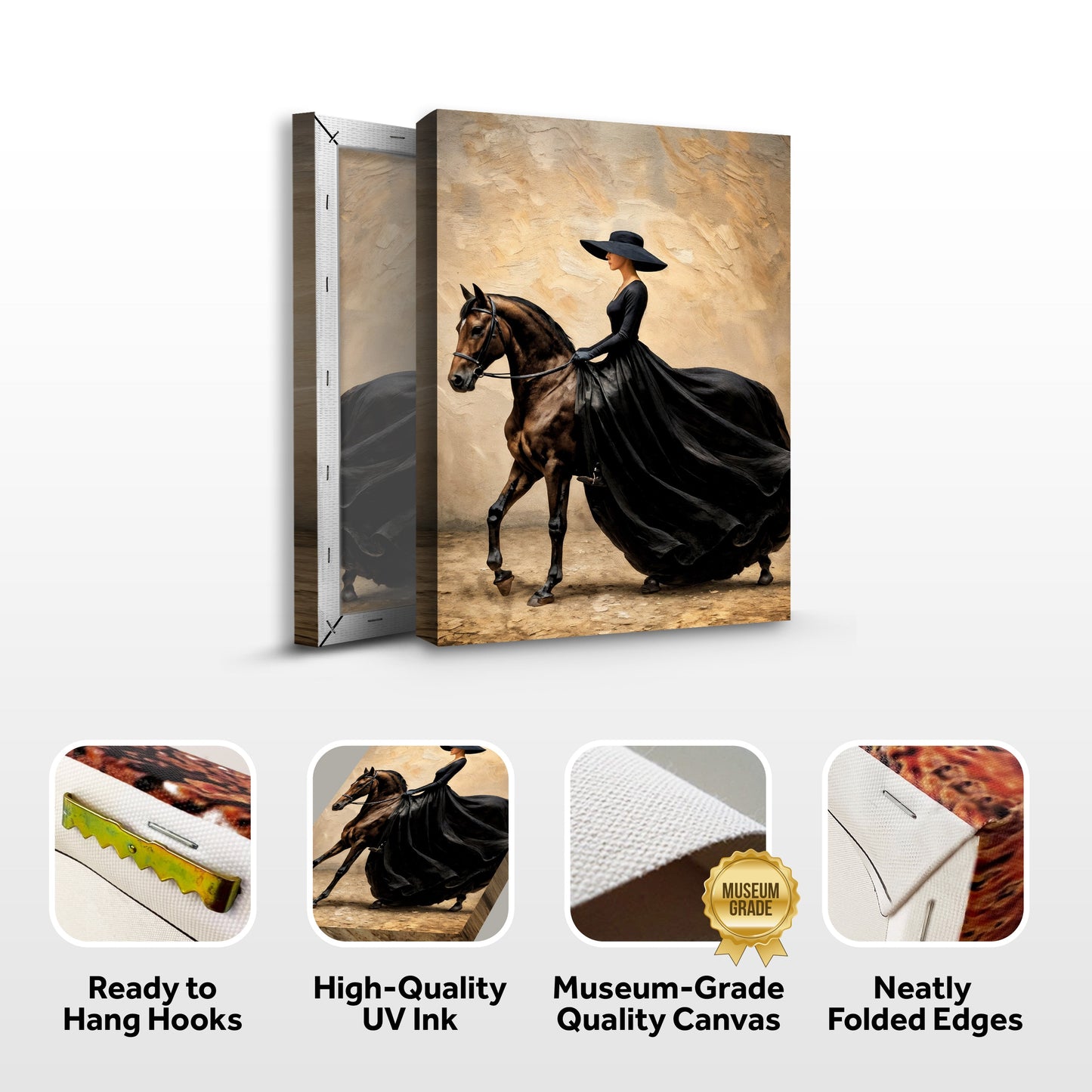 Elegant Equestrian Horse Canvas Wall Art