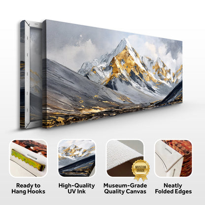 Mountain Range Minimalist Canvas Wall Art