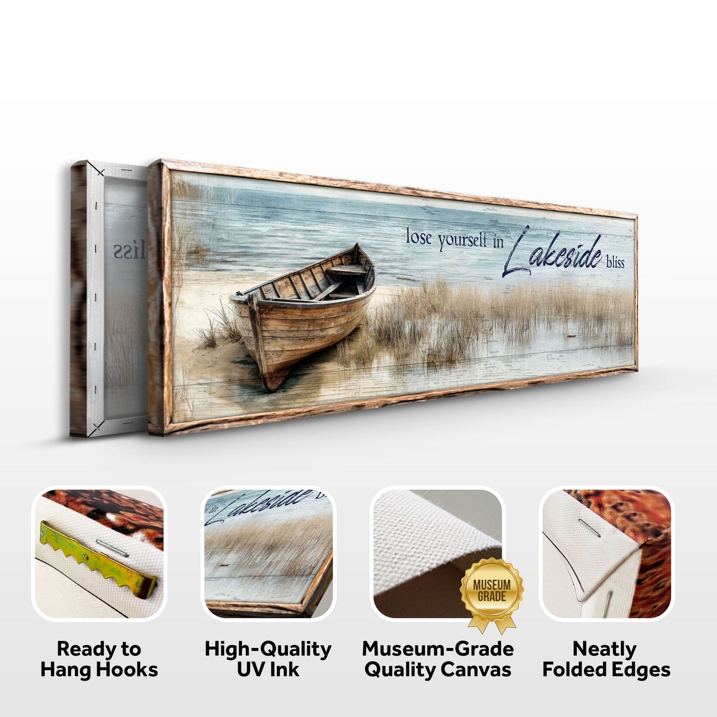 Lose Yourself in Lakeside Bliss Lake House Canvas Sign