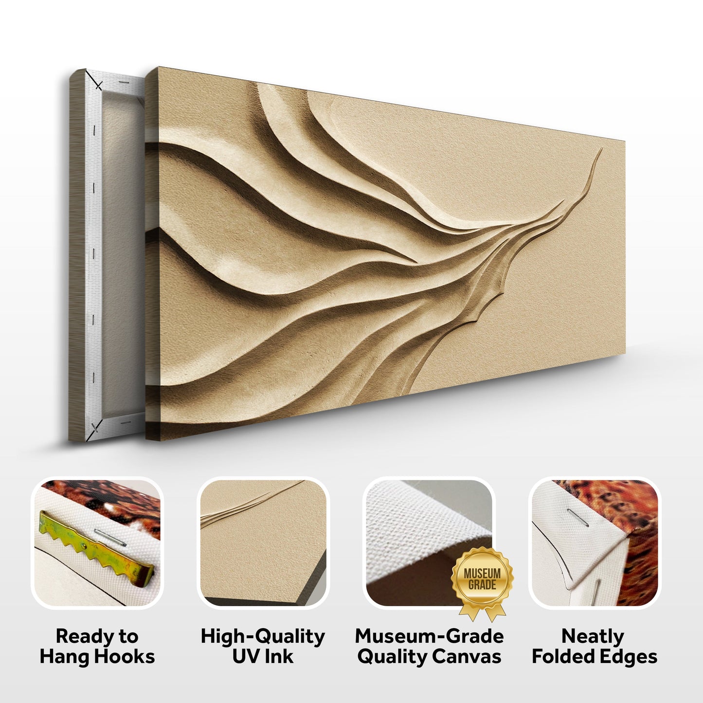 Beige Minimalist Canvas Wall Art