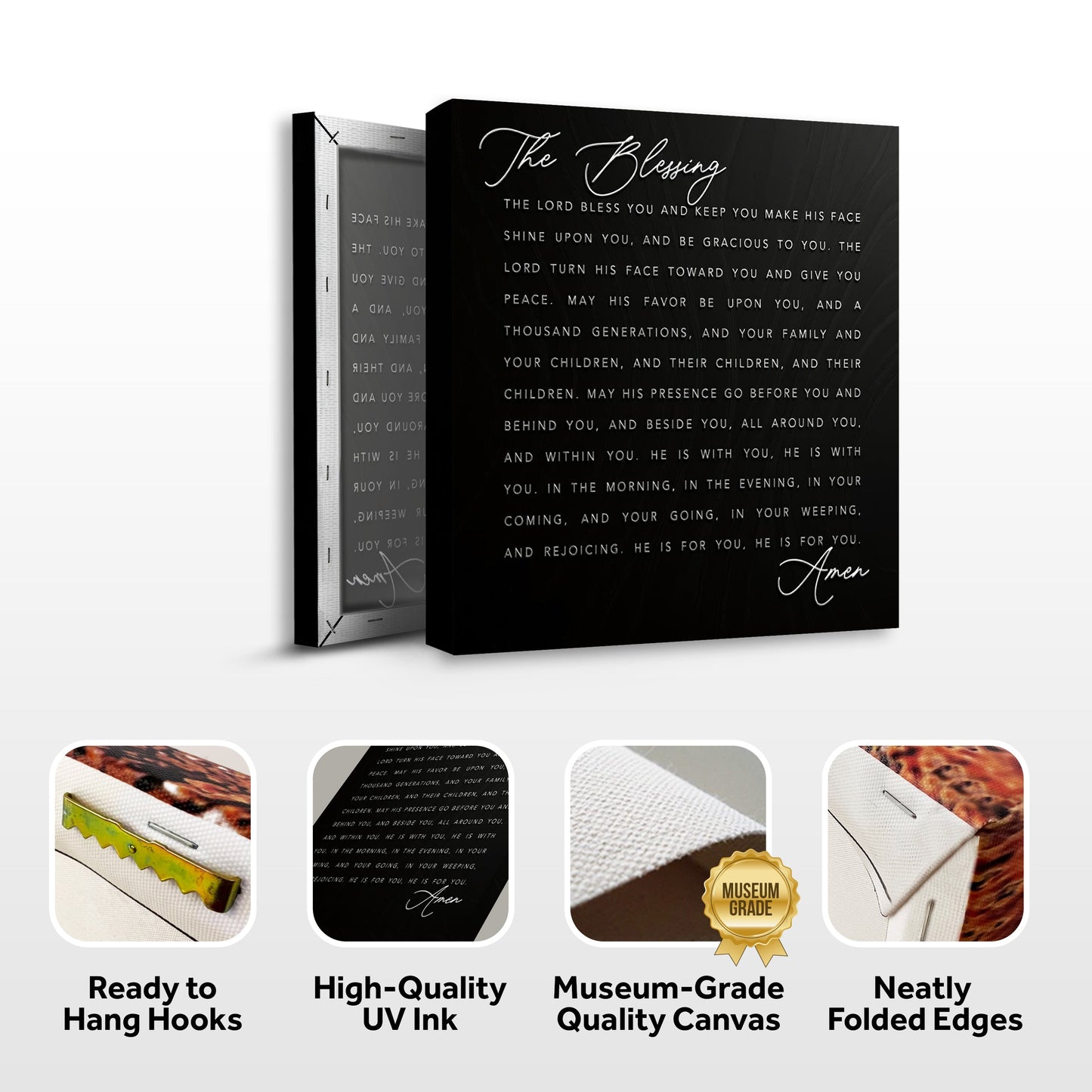 The Blessing Faith Canvas Wall Art Sign