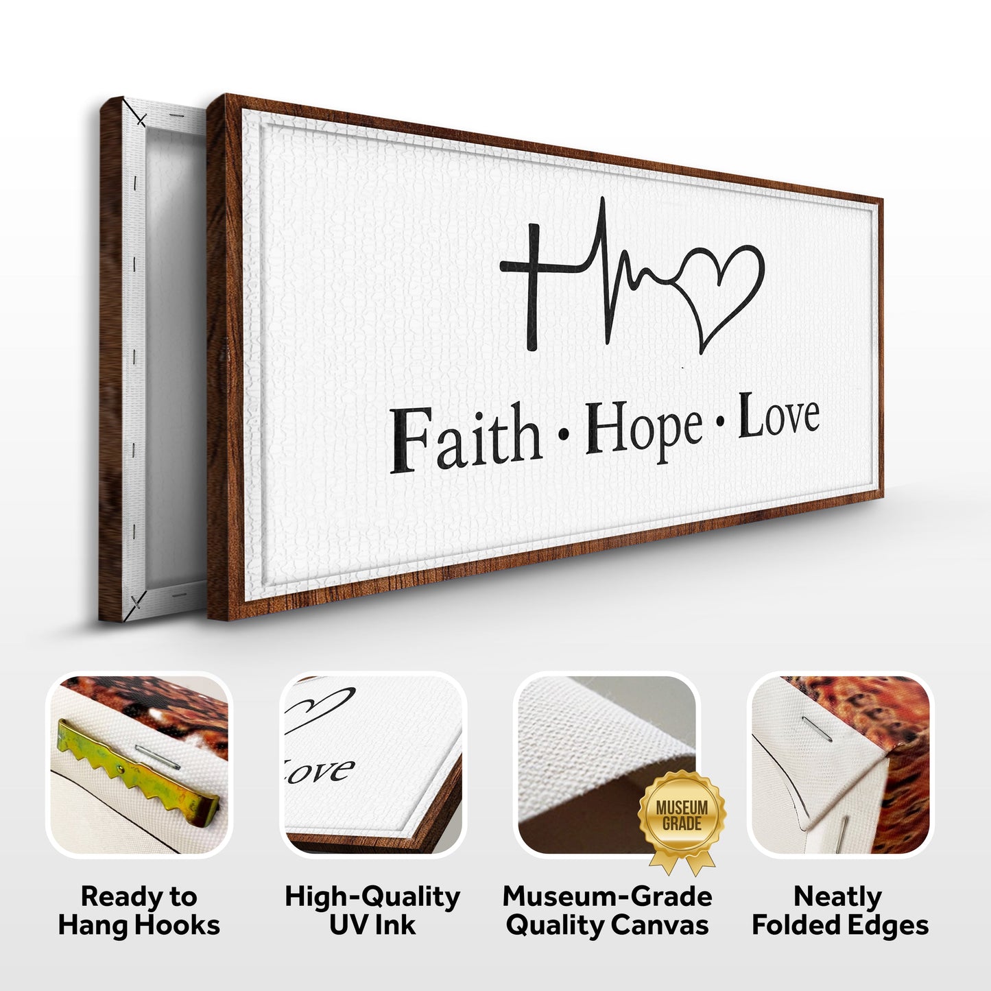 Faith Hope Love Canvas Wall Art
