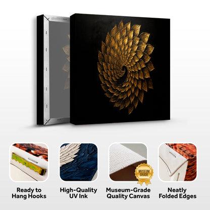 Winged Harmony Abstract Canvas Wall Art