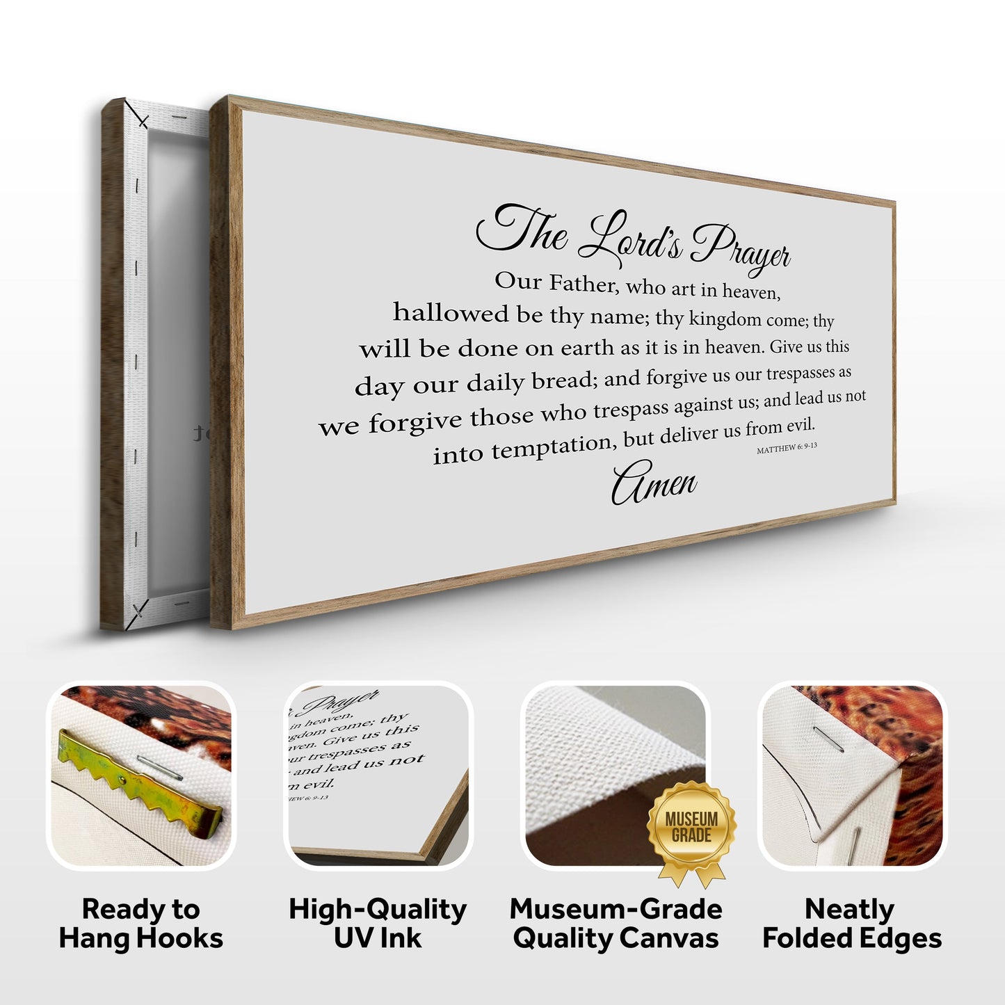 Lord's Prayer Faith Canvas Wall Art