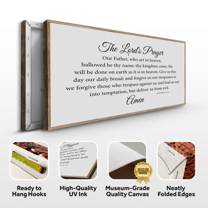 Lord's Prayer Faith Canvas Wall Art