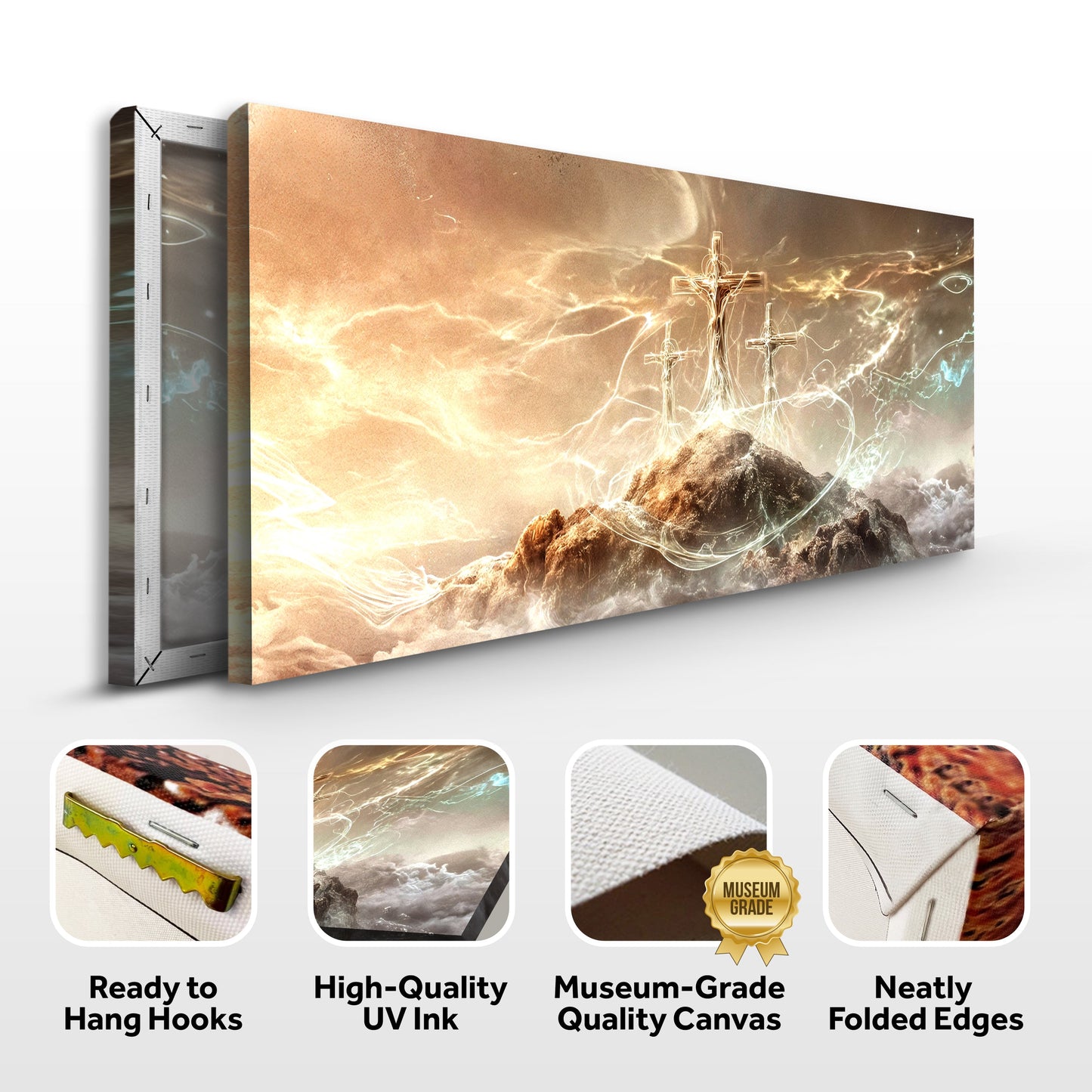 He Is Risen Faith Canvas Wall Art