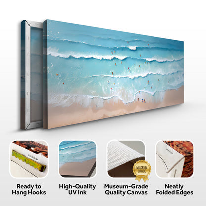 Beach Days Coastal Canvas Wall Art VIII