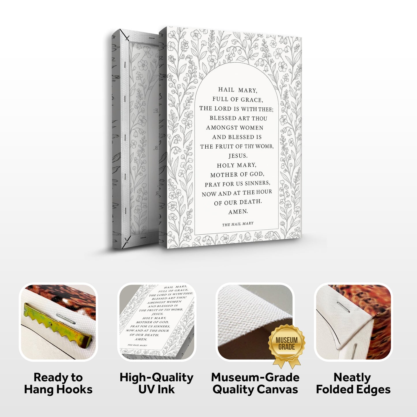 Hail Mary Faith Canvas Wall Art III