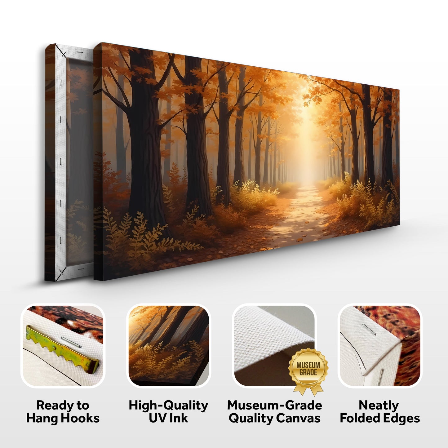 Abstract Forest Landscape Canvas Wall Art