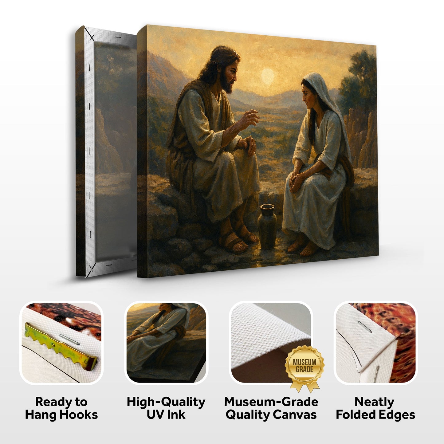 Mary Praying Faith Canvas Wall Art
