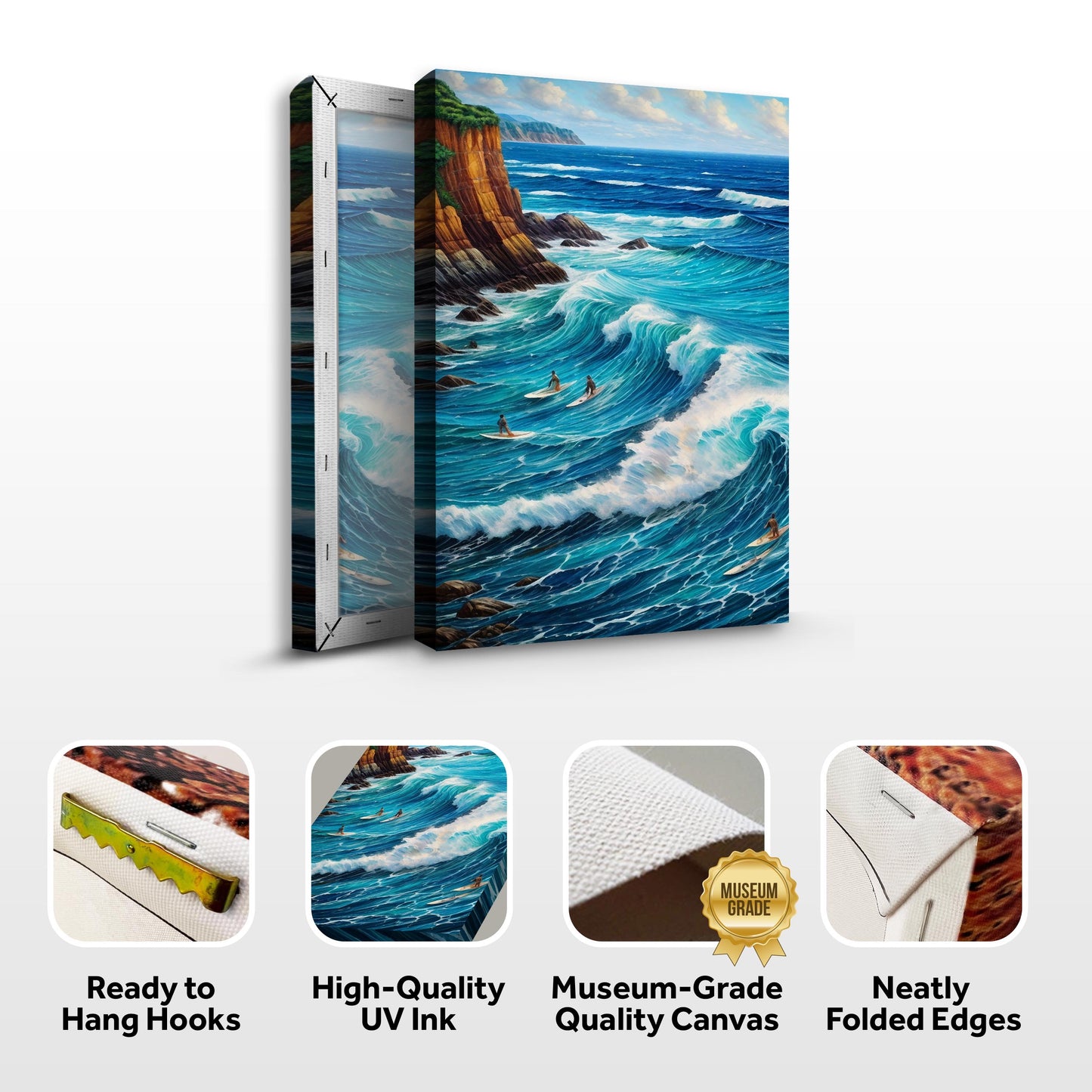 Beach Days Coastal Canvas Wall Art XX