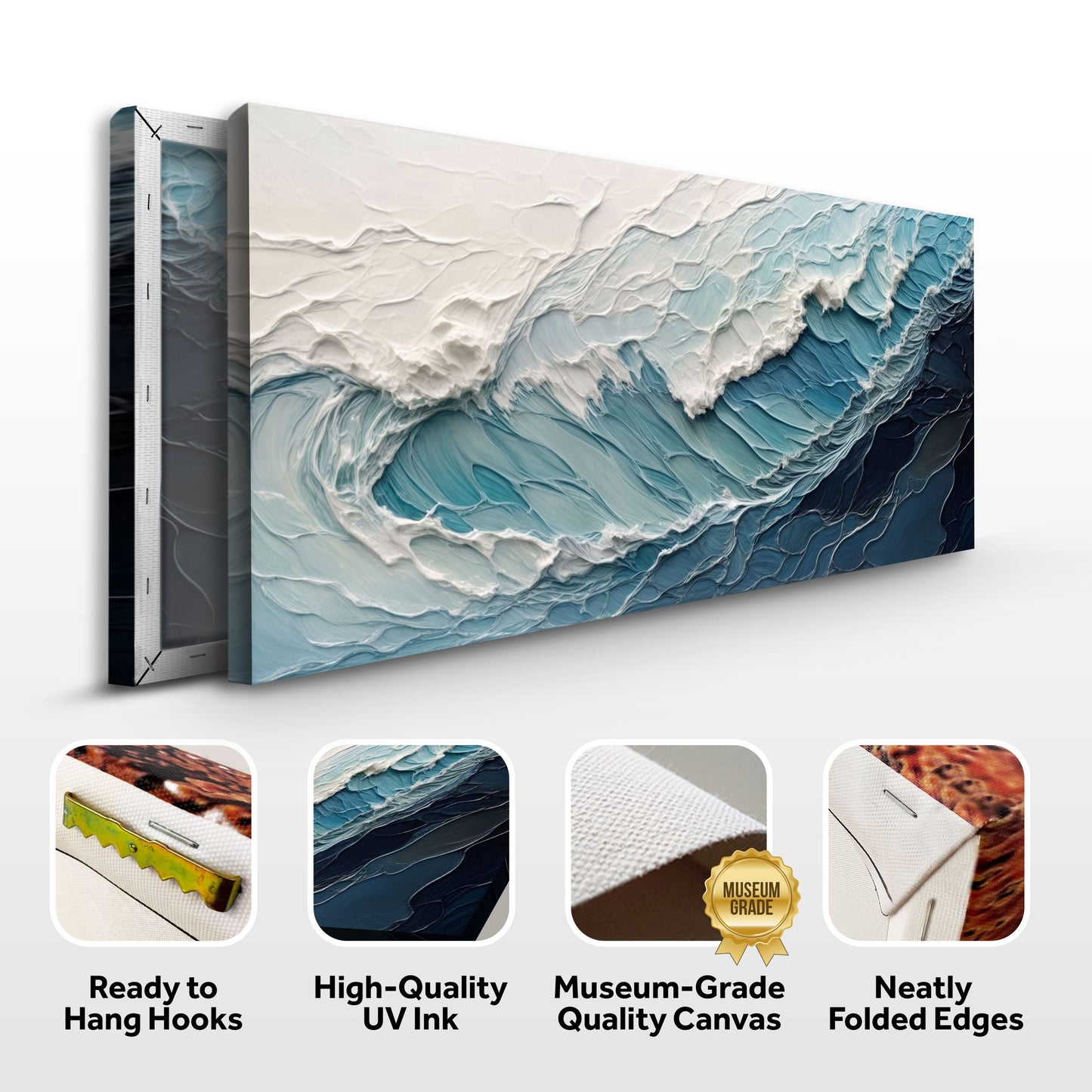 Ocean's Embrace Seascape Canvas Wall Art