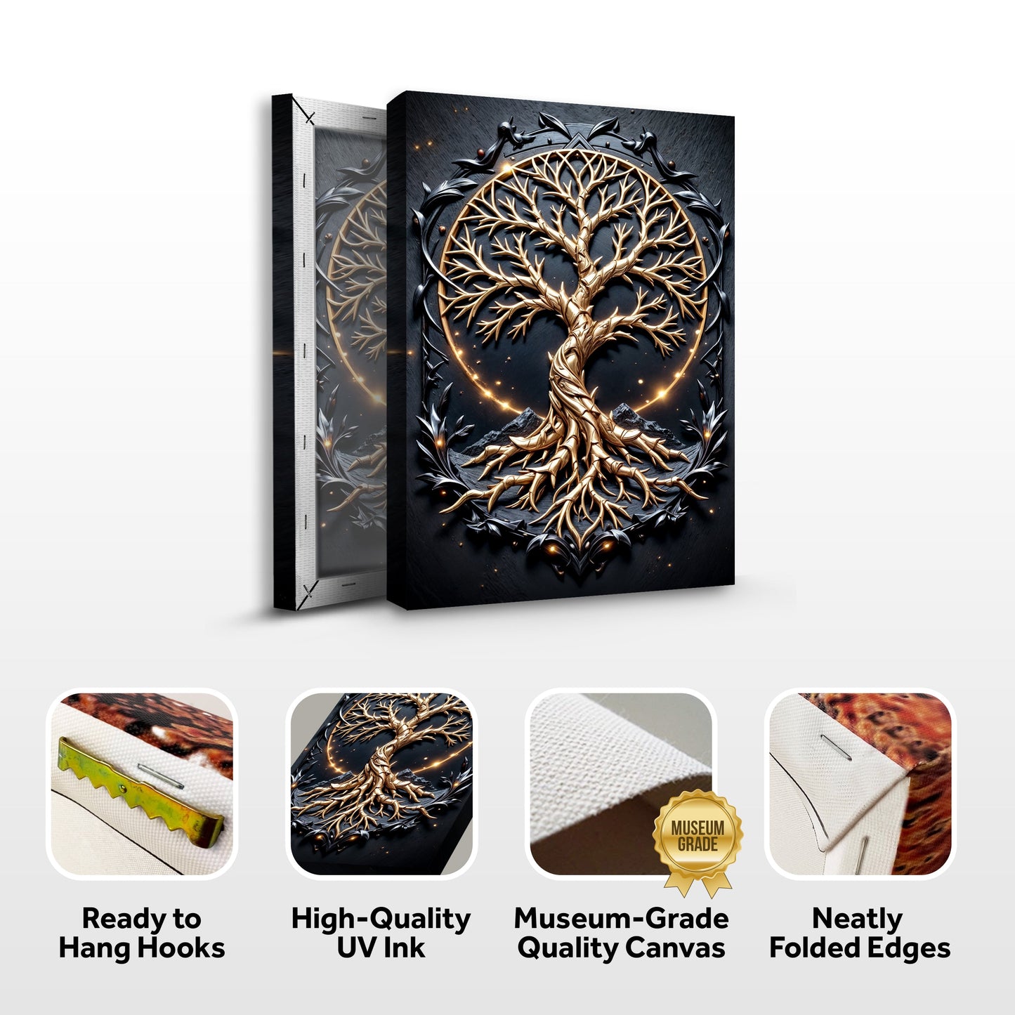 3D Celtic Tree of Life Canvas Wall Art II